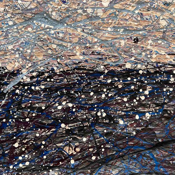 Painting with meaning Philosophical painting Black white abstraction