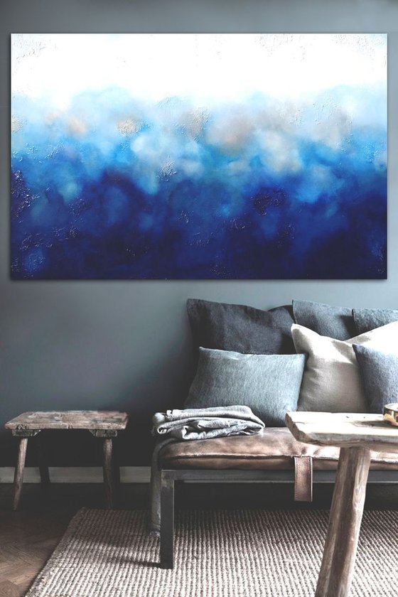 ocean blues  (150 x 100 cm XL artwork)