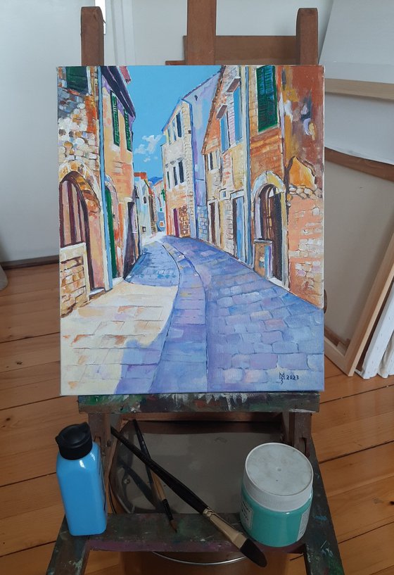 STREET OF LIGHT II  28.5 x 35 cm