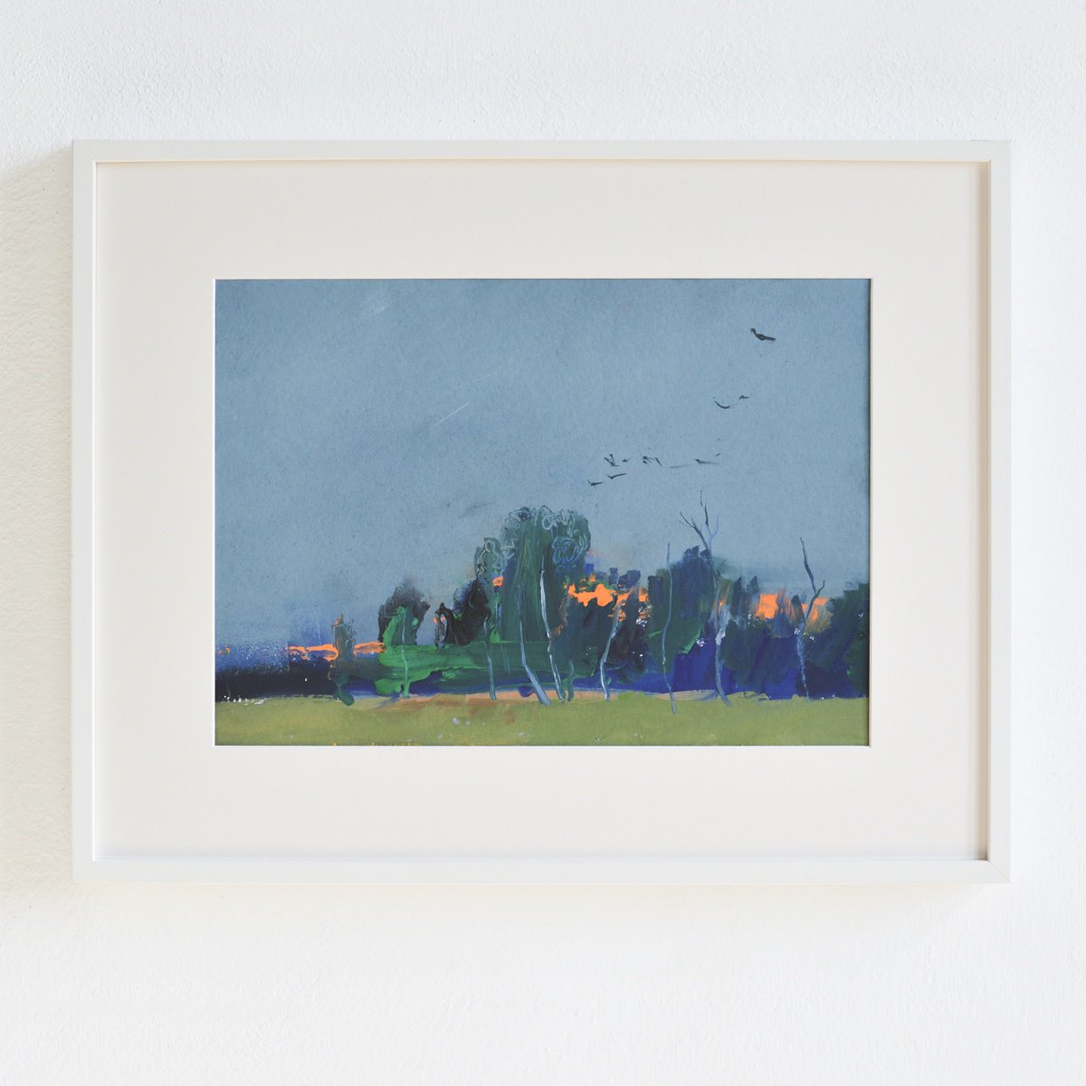 Impressionistic Landscape Painting By Igor Nekraha, 22 X 18, Song Of The Trees, Original Artwork