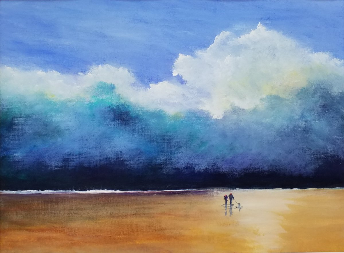 Stroll on the Beach by gerry porcher