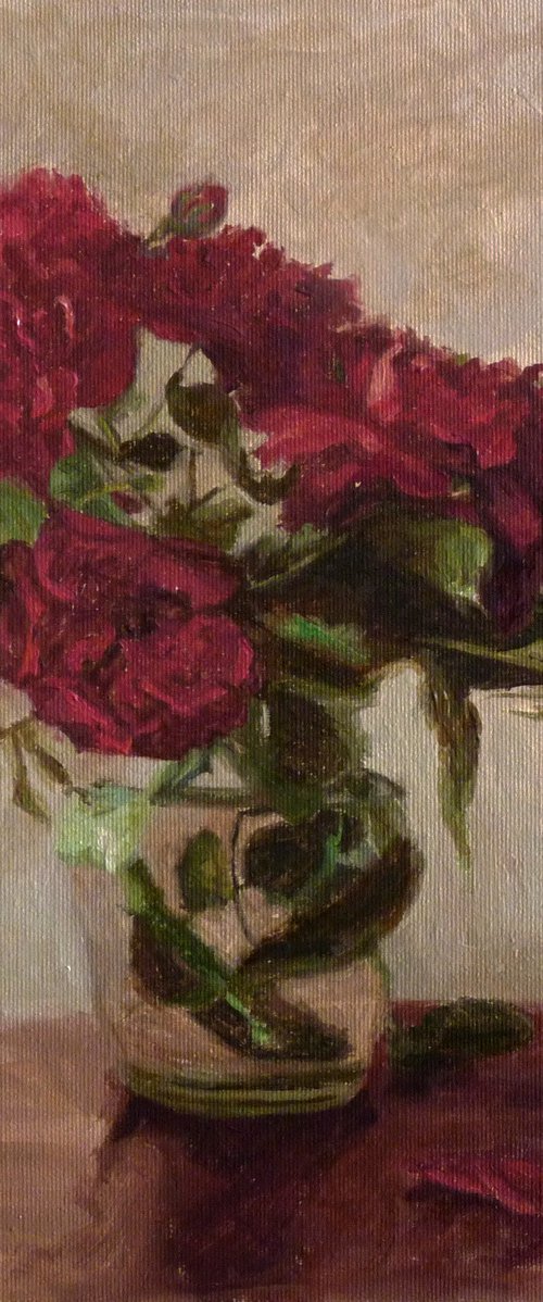 Red Roses by Radosveta Zhelyazkova