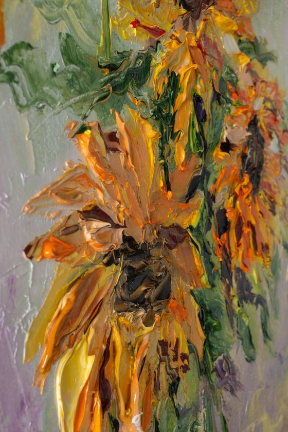 Bouquet of sunflowers