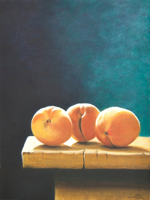 3 Peaches by Marny Lawton