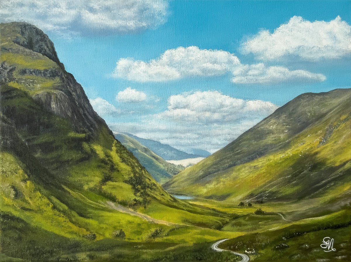 Photorealistic Oil Painting , Glencoe By Simona Nedeva, 16 X 12, Artwork For Sale On Artfinder