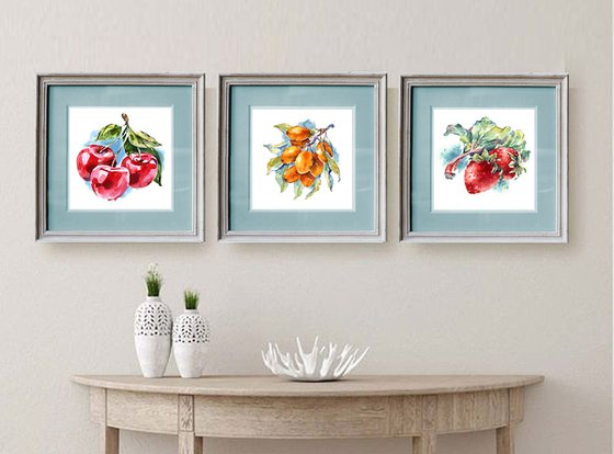 Triptych "Berries"
