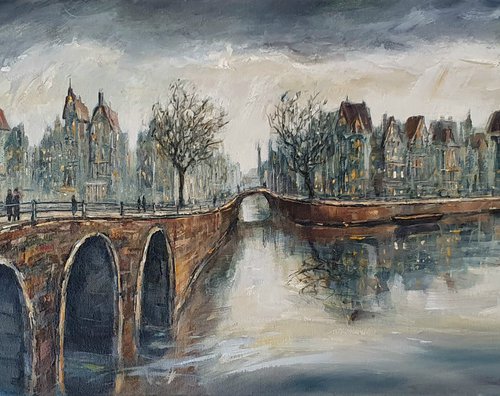 Winter in Amsterdam by Joseph  Charman