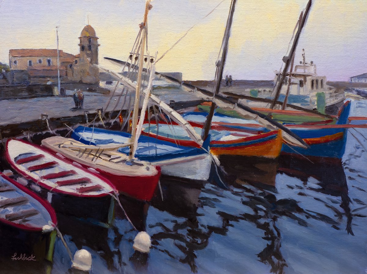 Boats at Collioure II by Daniel Fishback