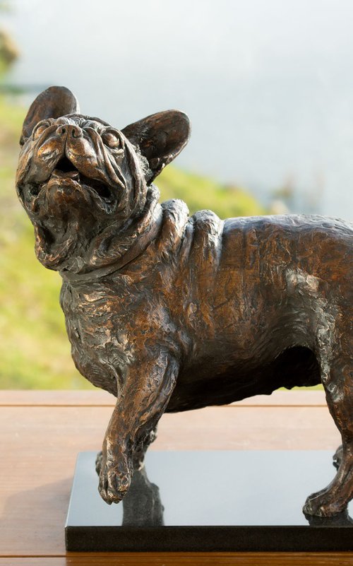 French Bulldog Lifting Paw FB by Tanya Russell