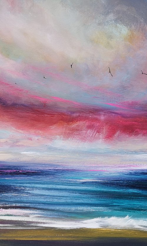 "Catharsis" - Cornish Seascape, Art, Skyscape by Mel Graham