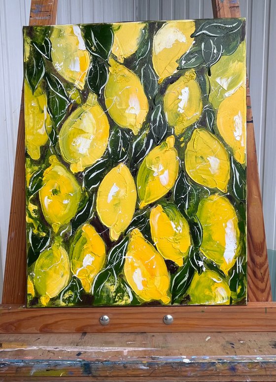 Lemons Painting