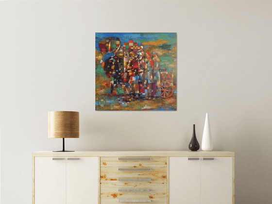 Peaceful haven(70x73cm oil/canvas)