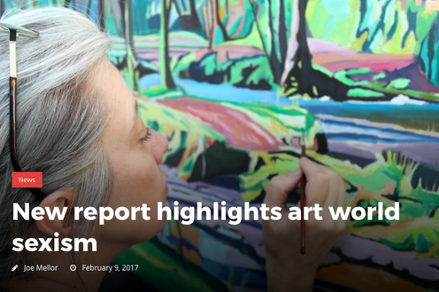 Cover image for New report highlights art world sexism collection