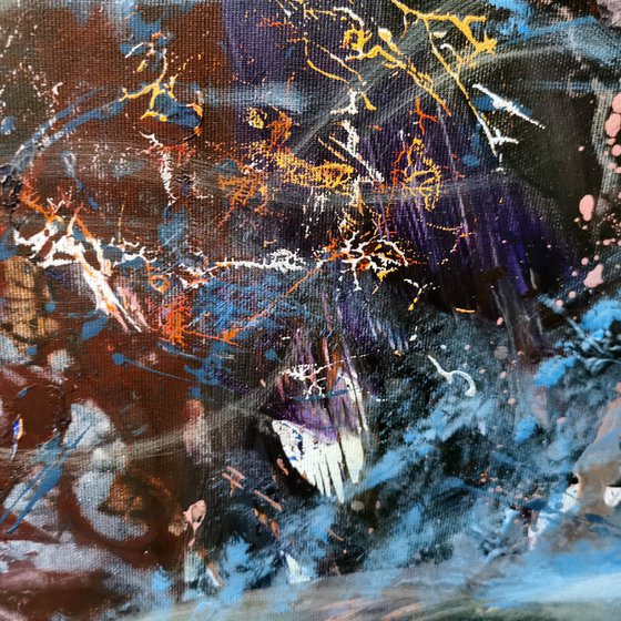 Gigantic scale stunning enigmatic beautiful colors fantastic painting childhood dreams by O KLOSKA