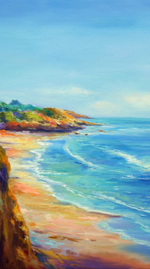 Lighthouse and Mediterranean Sea by Behshad Arjomandi