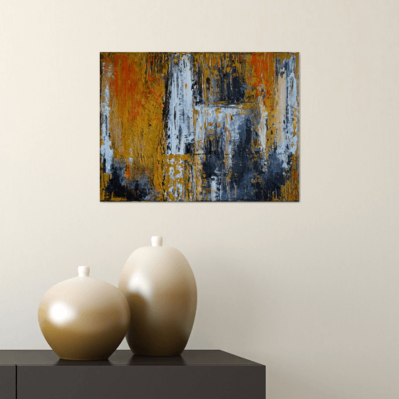 Cathedral - Modern Abstract Urban art palette knife Gift idea