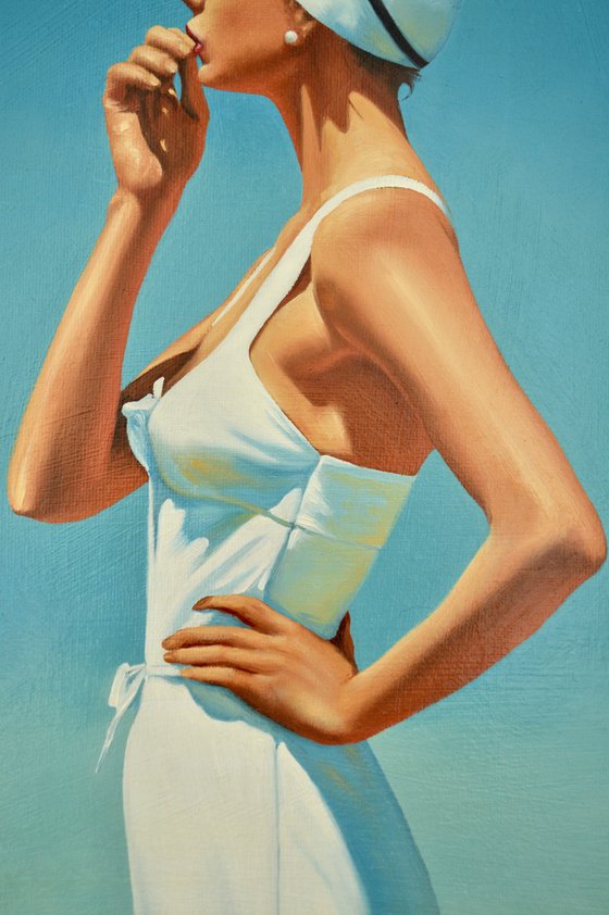 Pondering - in white