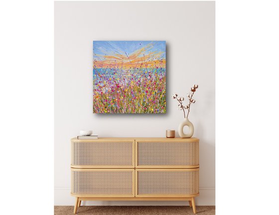 Seaside Bloom - Original Floral Painting