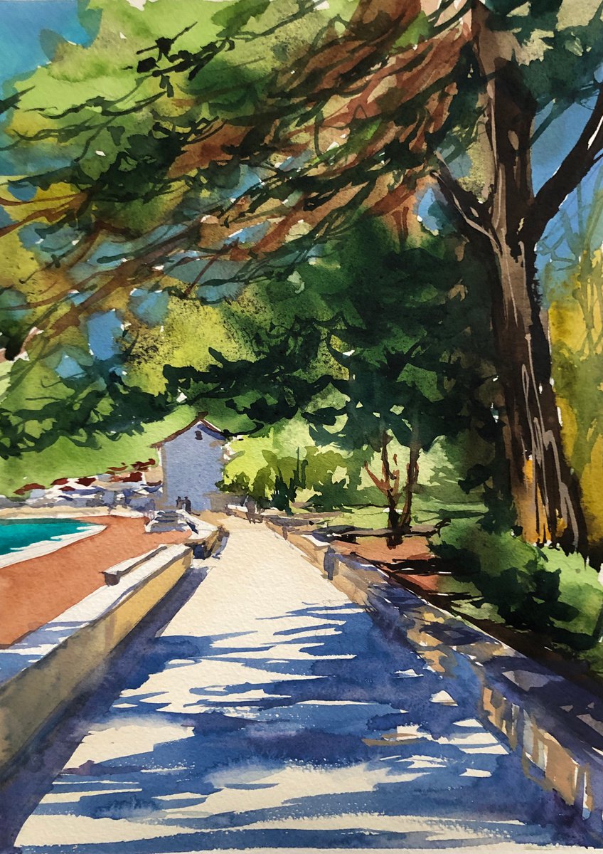 Under the tree by OLGA BELOBORODOVA