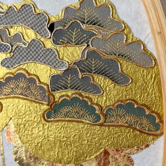 Cloud of Pines ~Timeless~ (Kimono Upcycled )