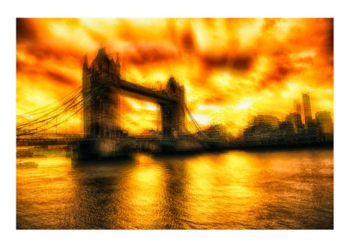 London Views 12. Abstract View of Tower Bridge Limited Edition 1/50 15x10 inch Photographic Print by Graham Briggs