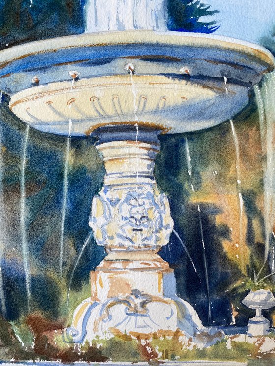 Petersburg impressions. Fountain "The Vase"