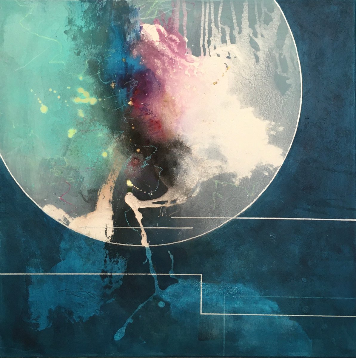 Cosmic Connections 2 By Ryoko Minamitani, 35 X 35, Artwork For Sale On Artfinder