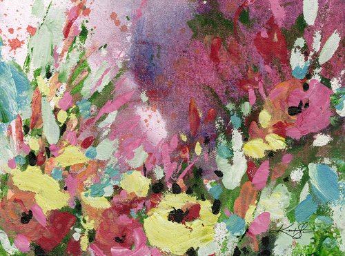 Meadow Dreams 41 - Flower Painting by Kathy Morton Stanion by Kathy Morton Stanion