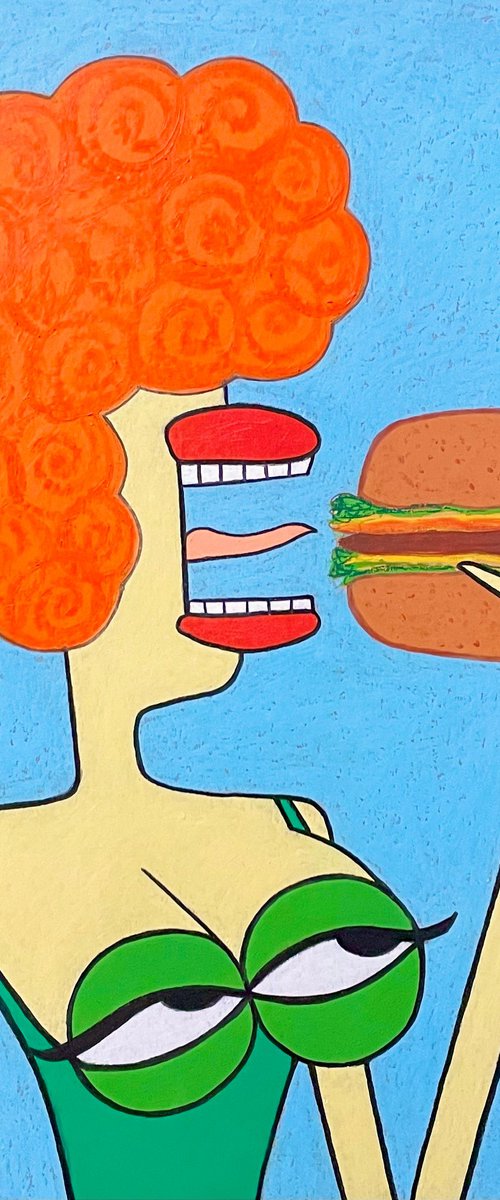My tits love burgers by Ann Zhuleva