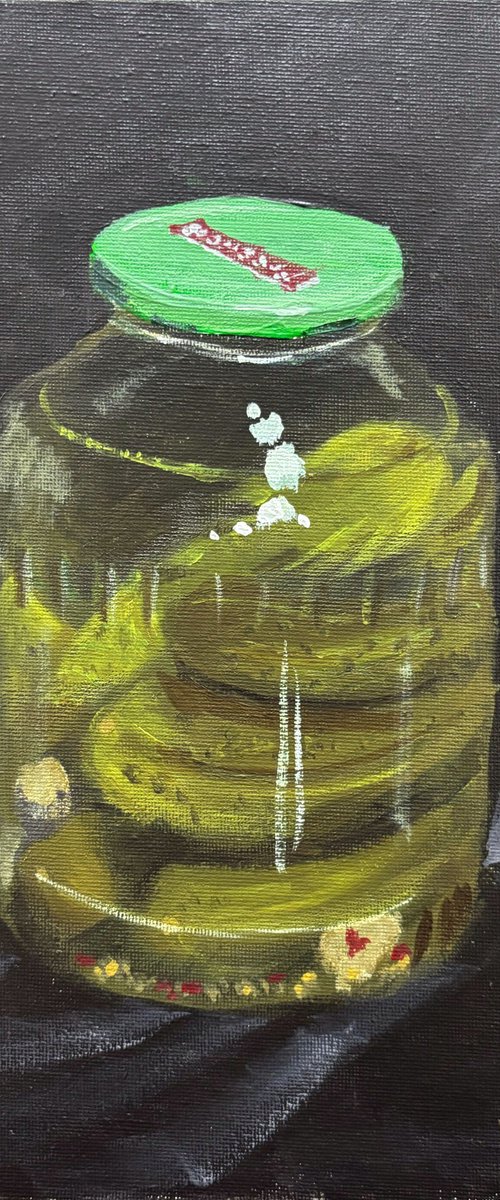Jar of Pickles Still Life by Dmitry Fedorov
