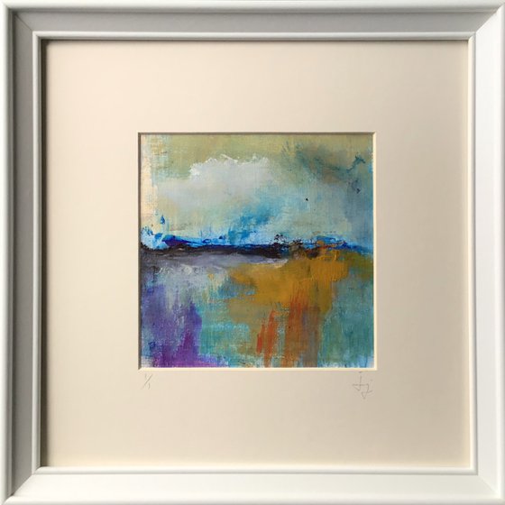 Composition 1 - Framed, abstract painting