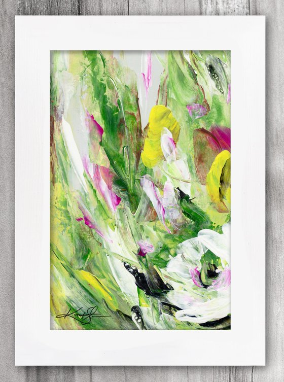 Floral Jubilee 32 - Framed Floral Painting by Kathy Morton Stanion