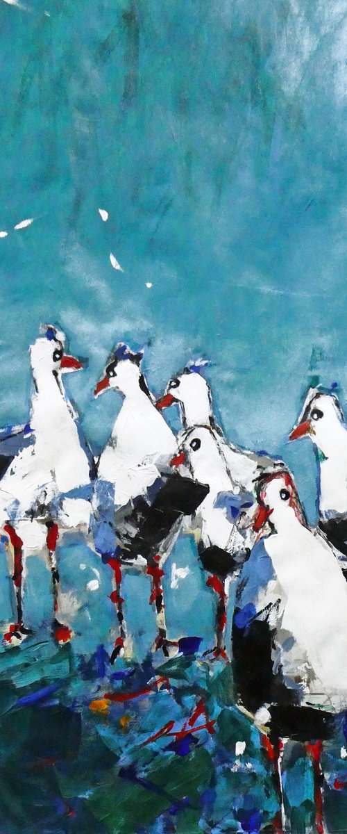 Seagull Paradise by Irene Wilkes
