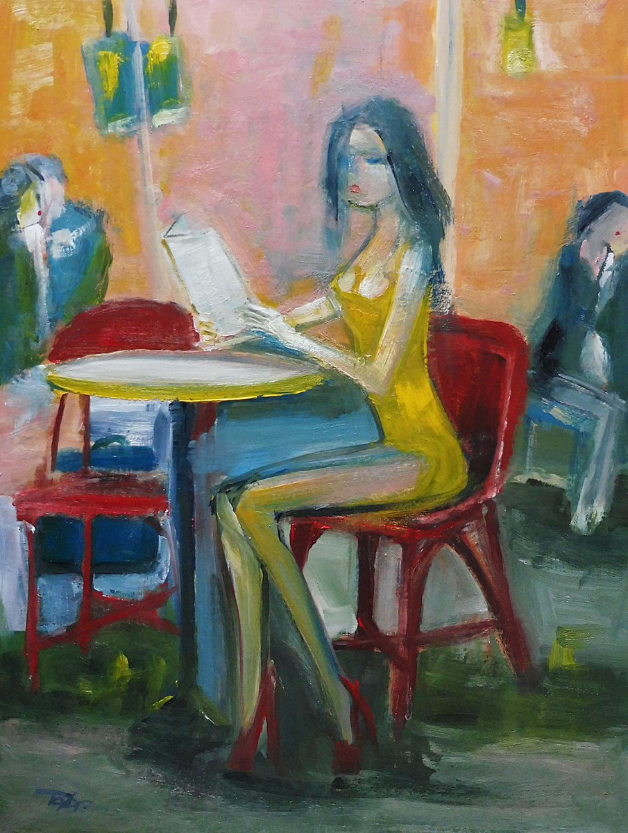 CAFE YELLOW DRESS by Tim Taylor