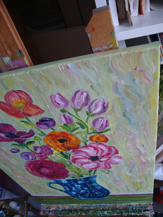 Blue vase