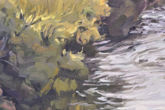 The Loire at Coubon, autumn light