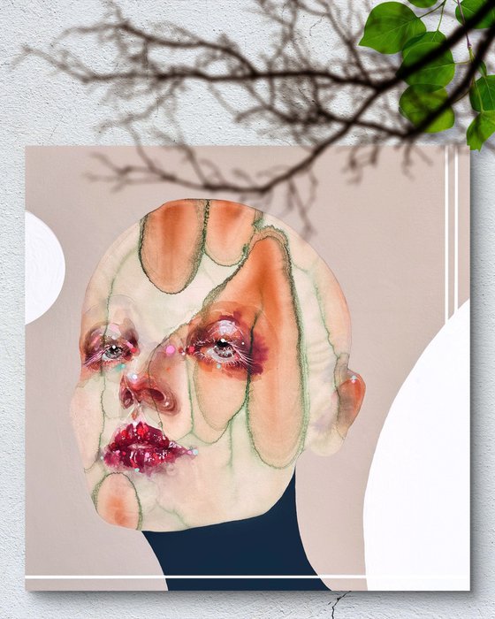 Watercolor Portrait Loumia