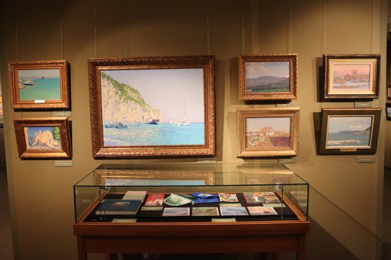 Cloudy. Yachts in the Bali port