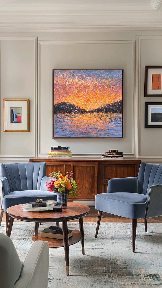 When Stillness Becomes Love - framed