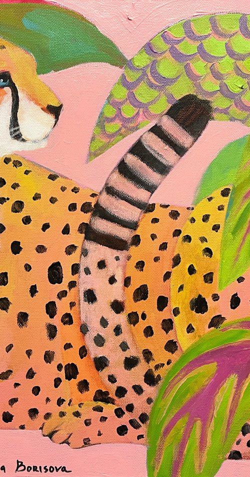 “Sunset”. Acrylic painting on canvas, 18 x 24 in by Daria Borisova