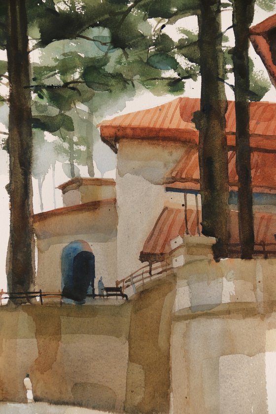 His heritage house in Landour