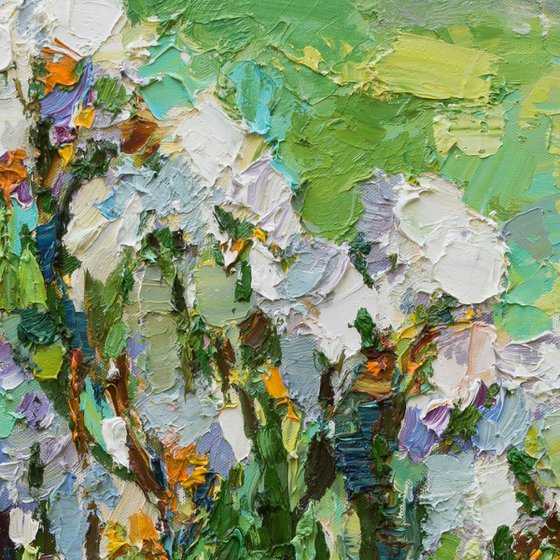 Irises - Original oil painting