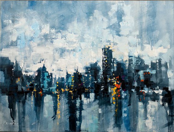 "City Reflection" abstract cityscapes
