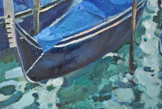 Venetian Gondolas at Rest