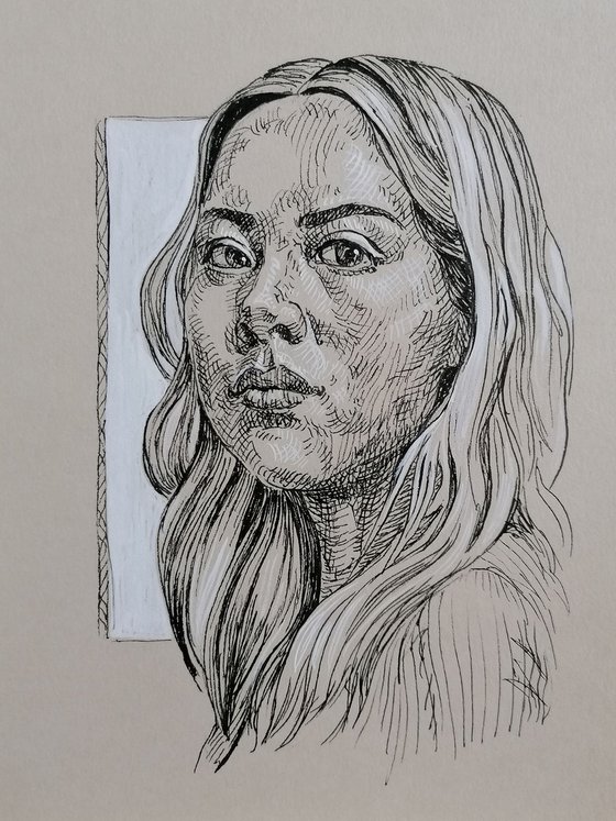 A5 Commissioned portrait drawing