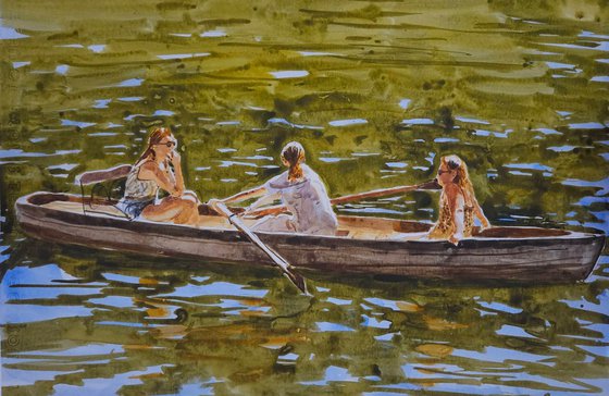 People on the River