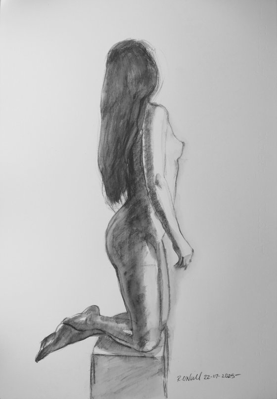 Kneeling female nude