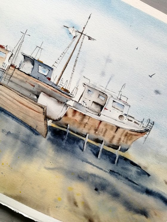 Boat painting