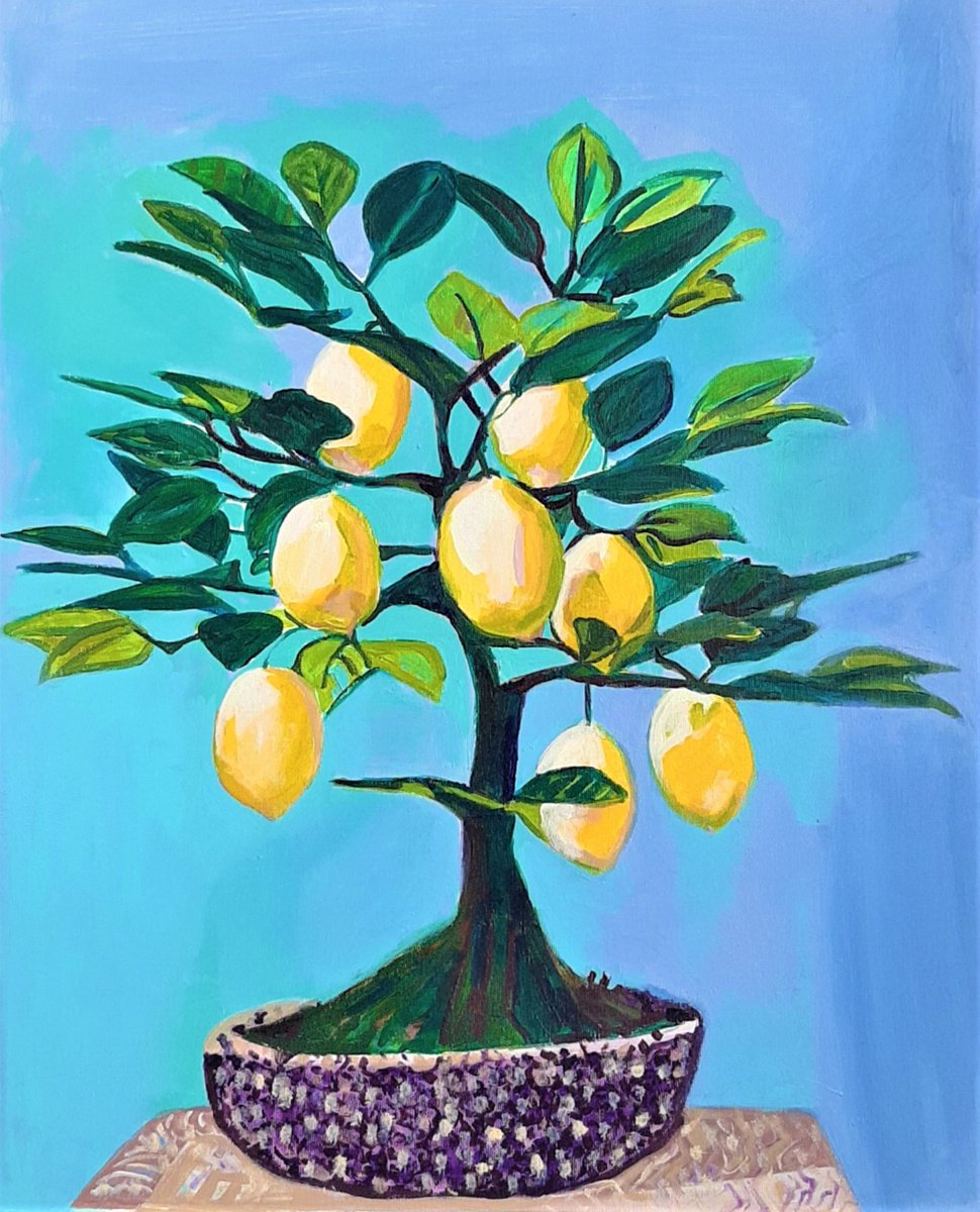 Lemon tree / 67 X 55 X 5 cm by Alexandra Djokic