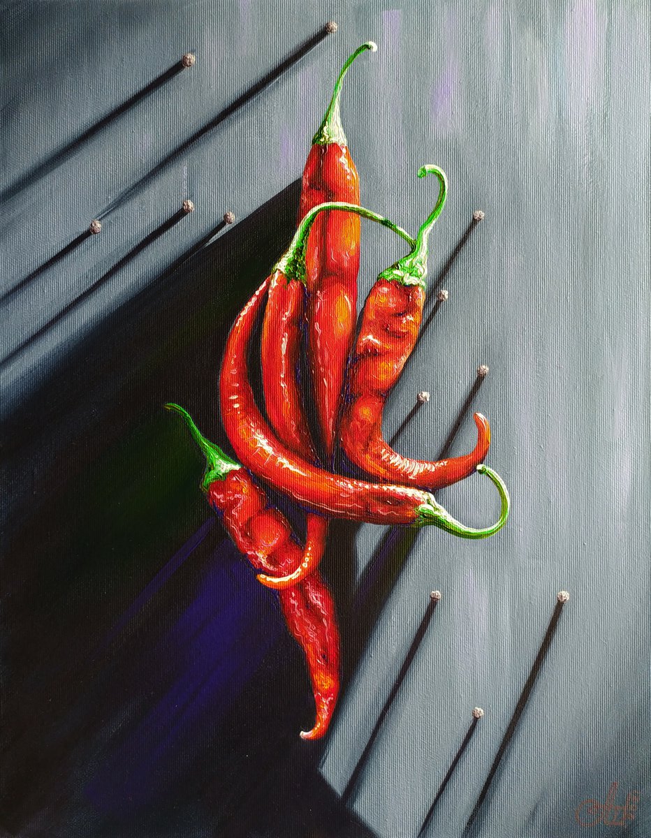 Red Hot chilli peppers by Anna Shabalova